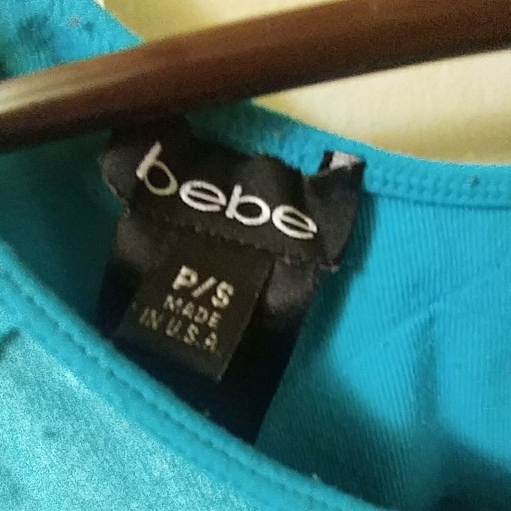 Designer Bebe blue model dress - Picture 2 of 3
